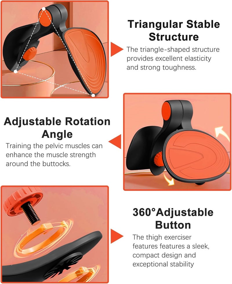 TINRIEF Kegel Exerciser, Pelvic Floor Muscle Exercise Devices for Women, Inner Thigh Exerciser Leg Workout Equipment Thigh Trainer for Male Hip Trimmer Inner Thigh Toner Workout - Image 2